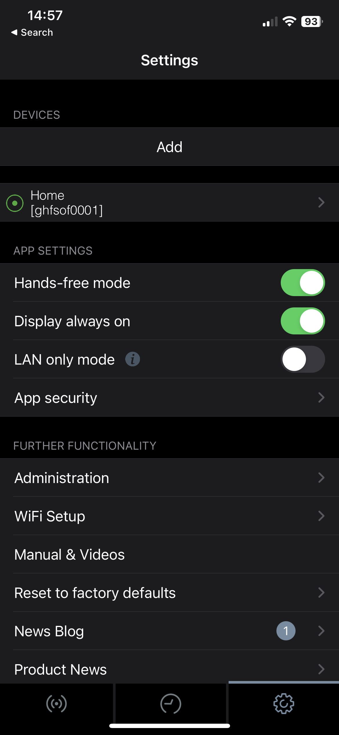 Go to Settings